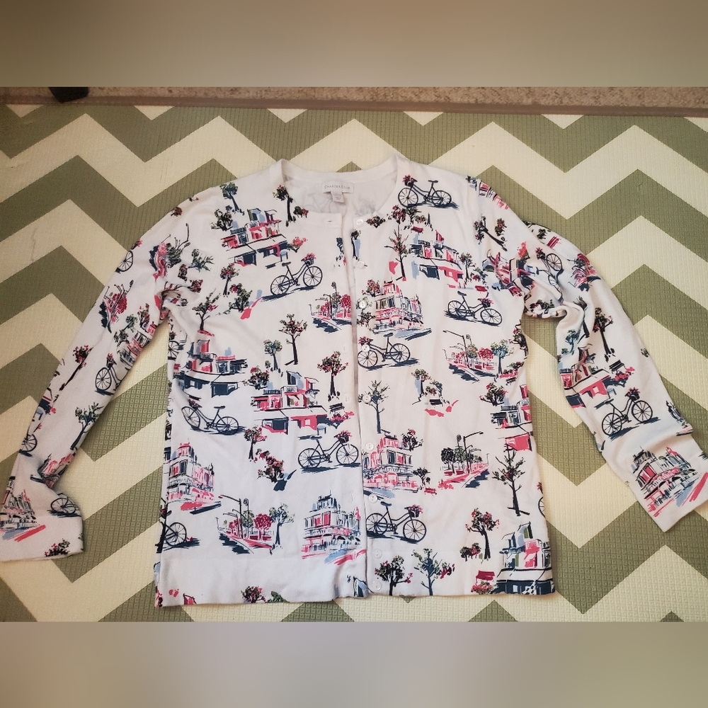 Charter Club Beaded Large Cardigan Sweater
